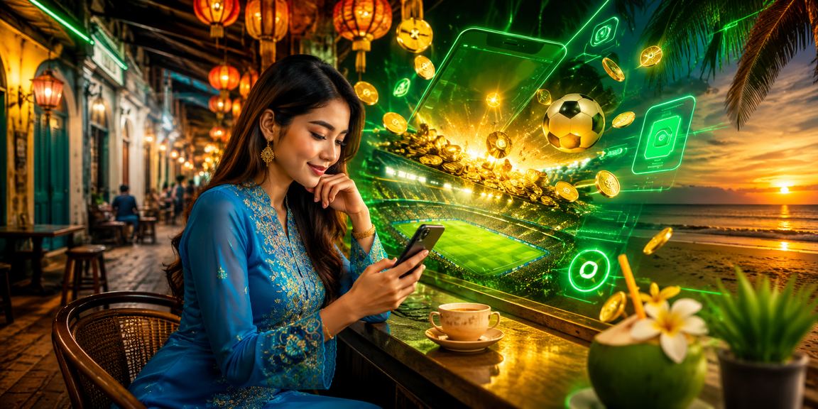 Pengguna wanita berbaju kurung di Ipoh mengakses kasino mudah alih